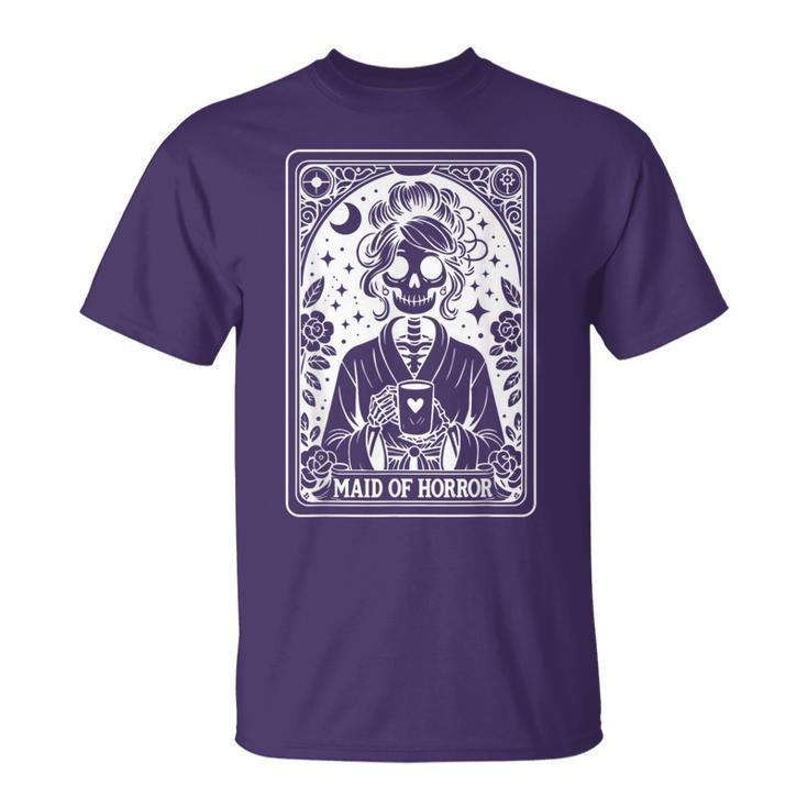 Maid Of Horror Tarot Card Bride Coven Gothic Bachelorette T-Shirt