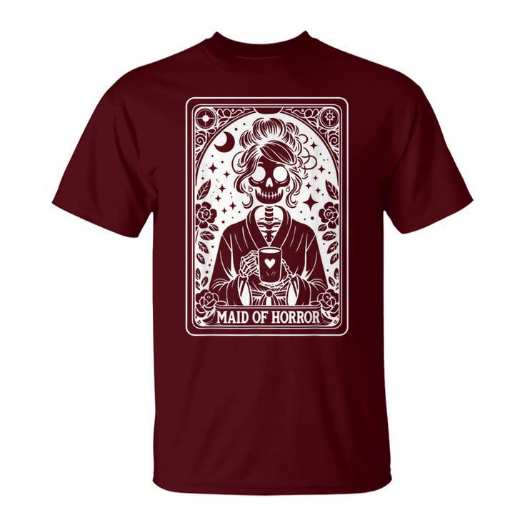 Maid Of Horror Tarot Card Bride Coven Gothic Bachelorette T-Shirt
