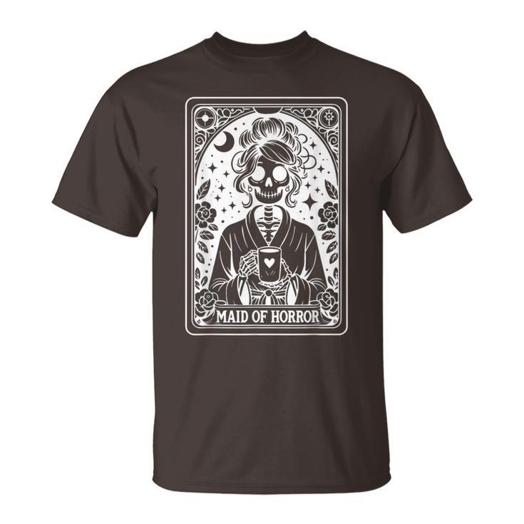 Maid Of Horror Tarot Card Bride Coven Gothic Bachelorette T-Shirt