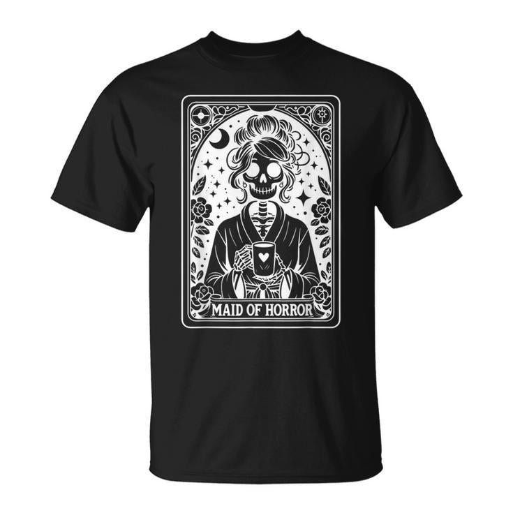 Maid Of Horror Tarot Card Bride Coven Gothic Bachelorette T-Shirt
