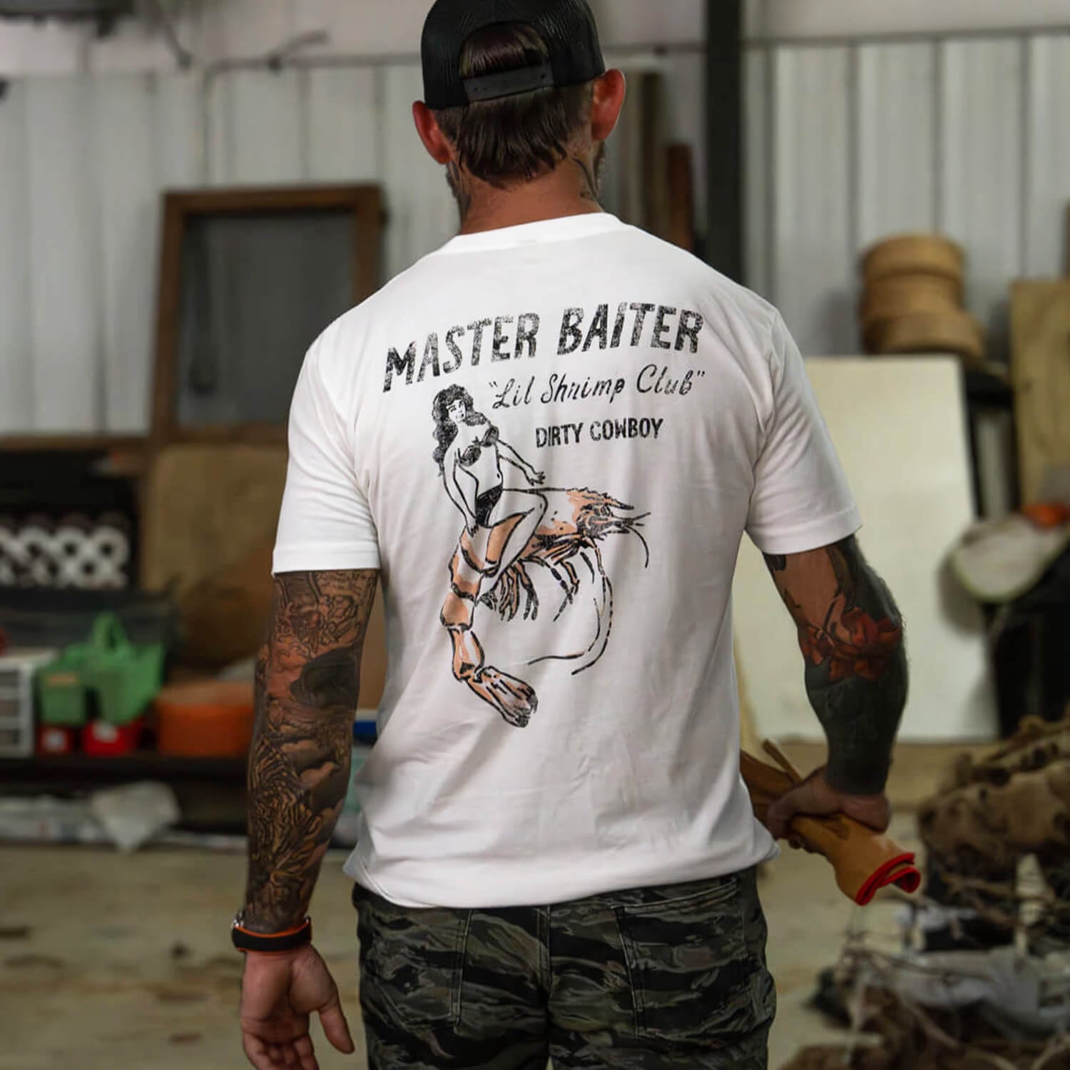 Master Baiter "Lil Shrimp Club" Men's T-Shirt