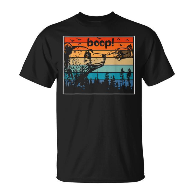 National Park Bear Boop Bear Nose Boop Bear T-Shirt
