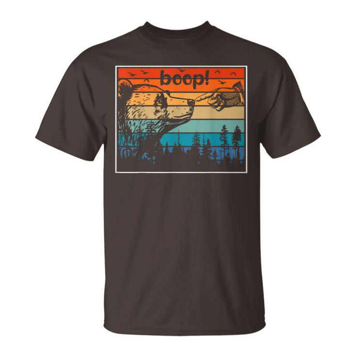 National Park Bear Boop Bear Nose Boop Bear T-Shirt