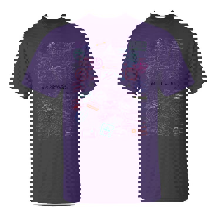 All I Need Is Travel Passport World Stamps Travel Airplane T-Shirt