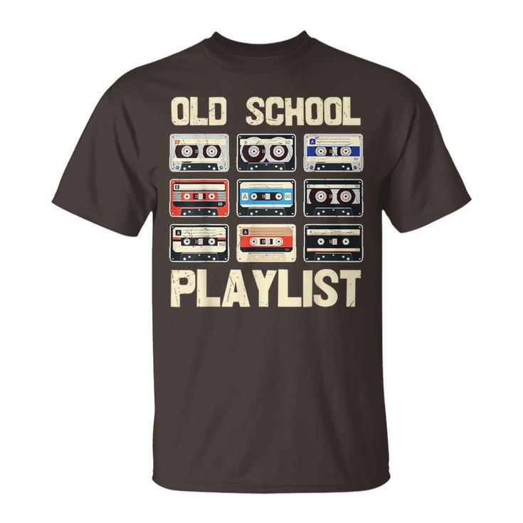 Old School Playlist Cassette T-Shirt