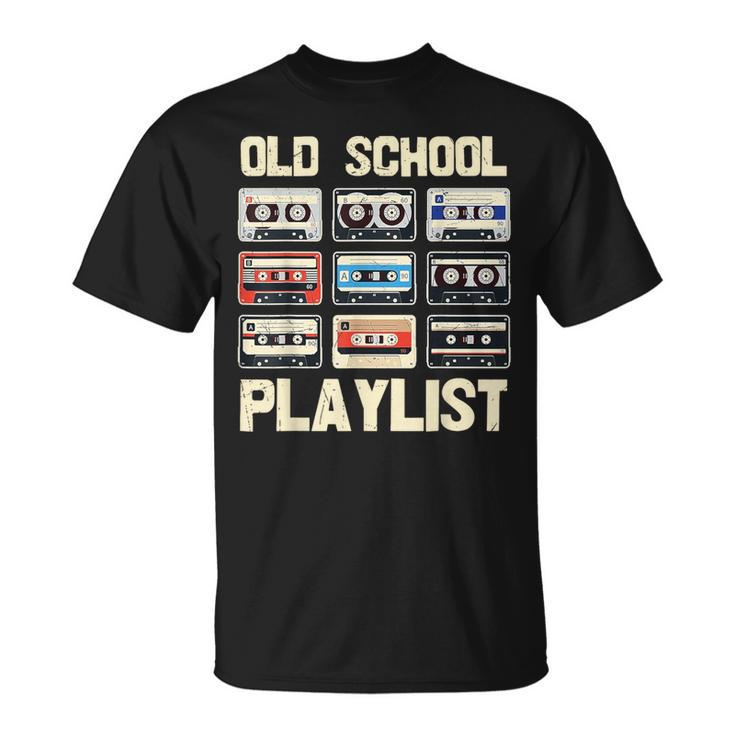 Old School Playlist Cassette T-Shirt
