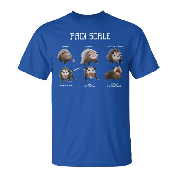 Pain Scale Pain Assessment Opossum Trauma Nurse Triage T-Shirt