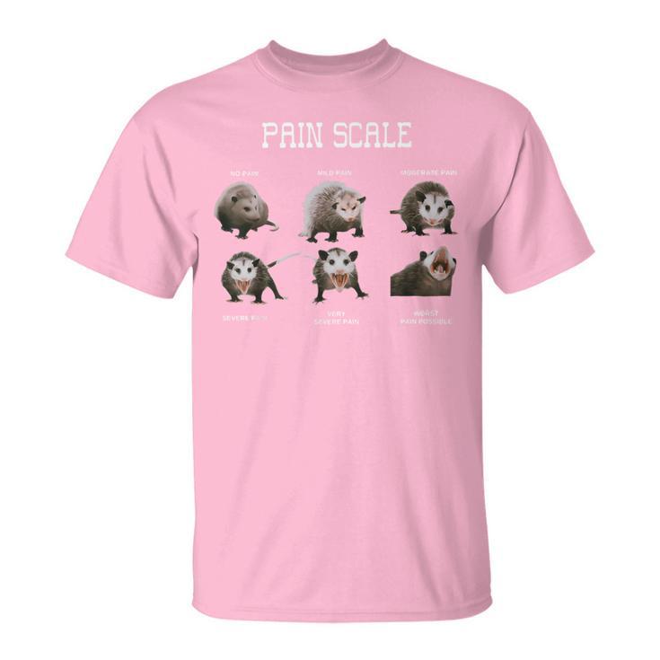 Pain Scale Pain Assessment Opossum Trauma Nurse Triage T-Shirt