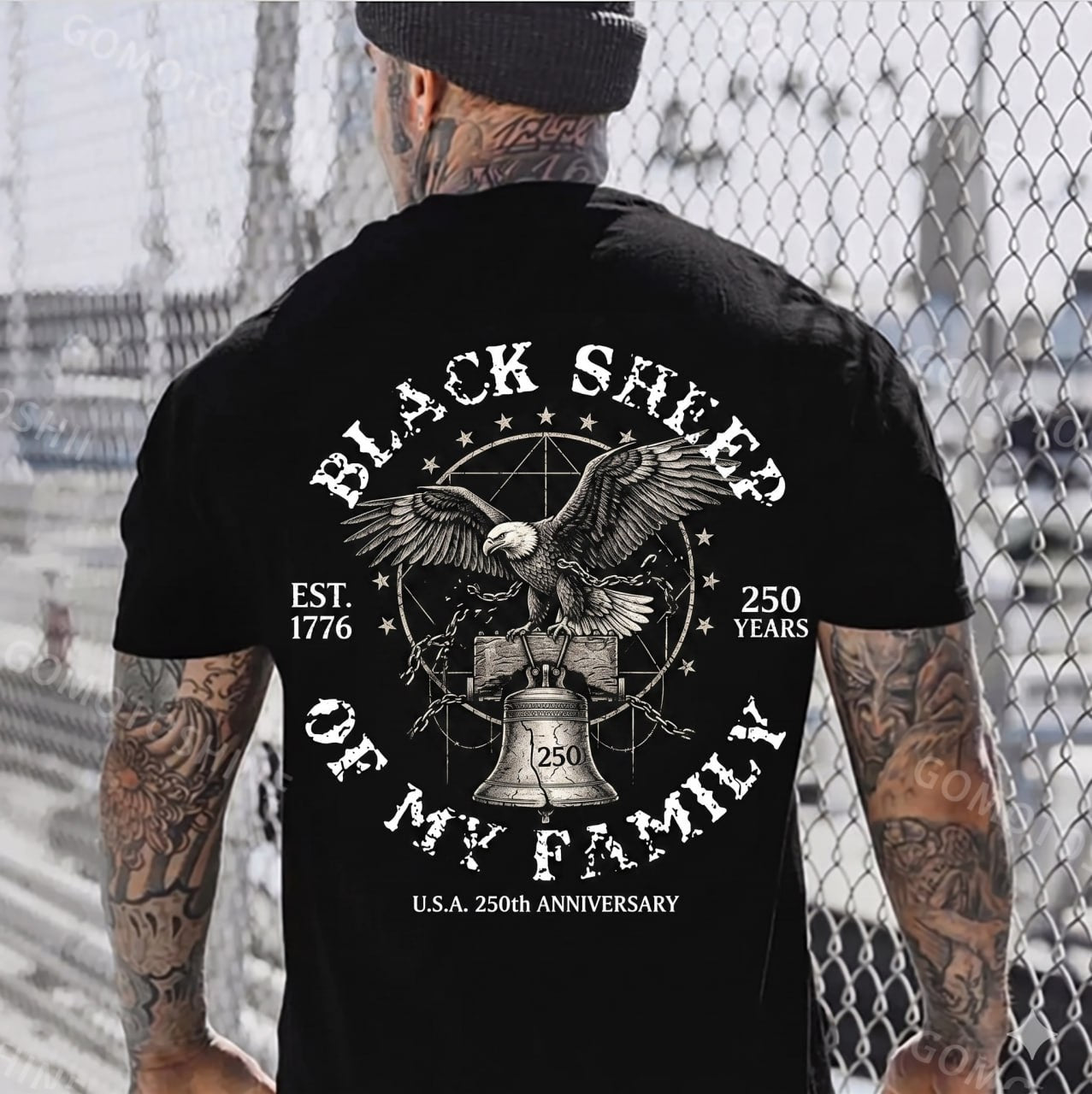 250th anniversary Black sheep of family Print Men's T-Shirt