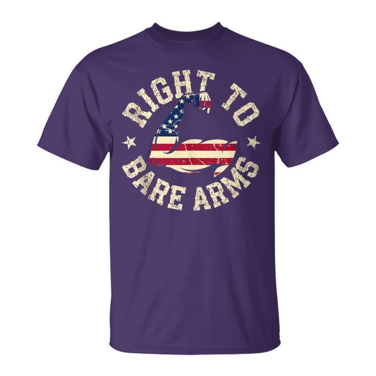 Right To Bare Arms Gym Exercise Fitness For Women T-Shirt