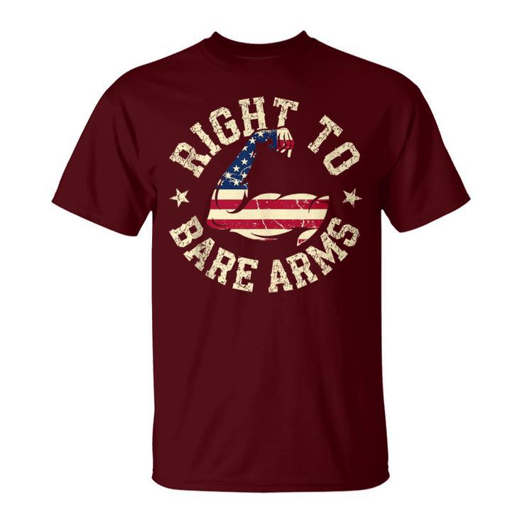 Right To Bare Arms Gym Exercise Fitness For Women T-Shirt