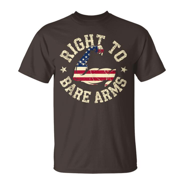 Right To Bare Arms Gym Exercise Fitness For Women T-Shirt