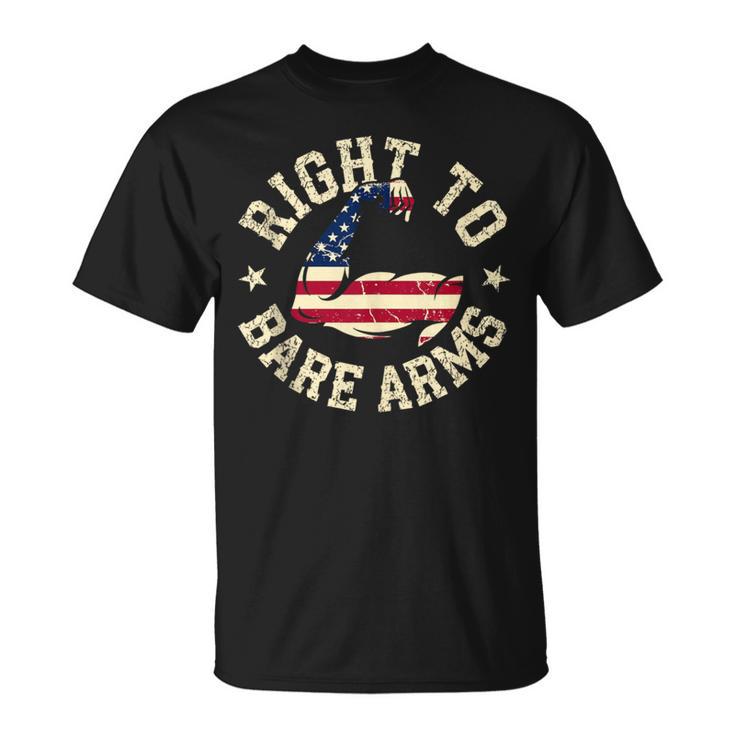 Right To Bare Arms Gym Exercise Fitness For Women T-Shirt