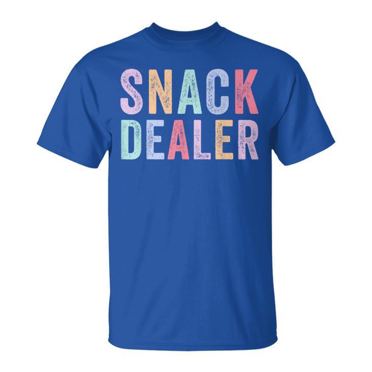 Snack Dealer Summer Camp Staff Daycare Worker Colorful T-Shirt