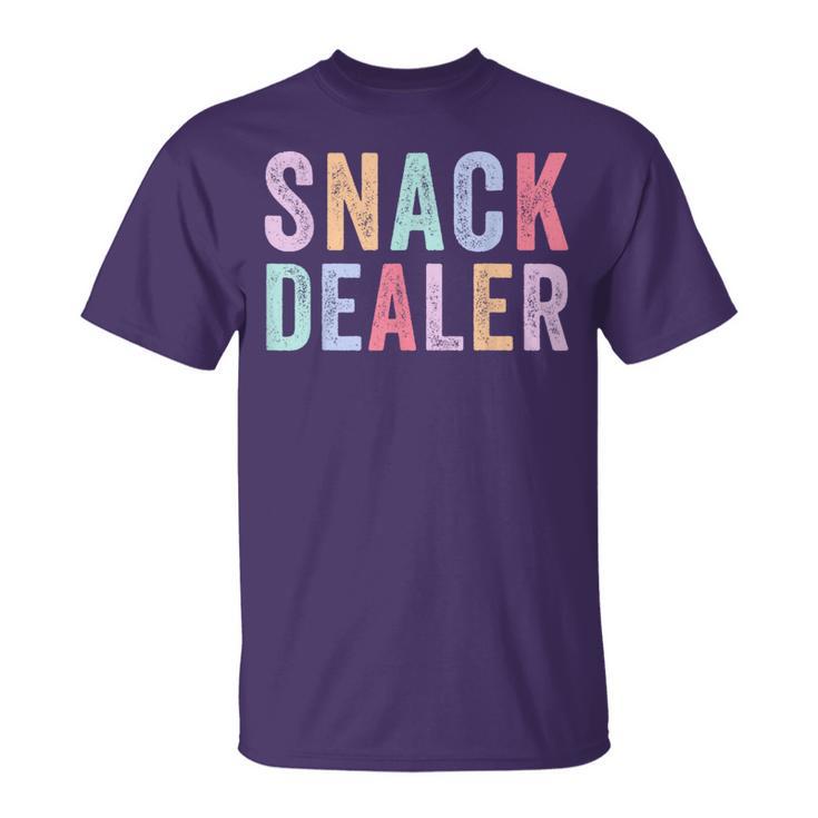 Snack Dealer Summer Camp Staff Daycare Worker Colorful T-Shirt