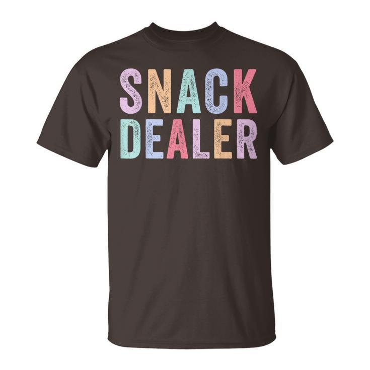 Snack Dealer Summer Camp Staff Daycare Worker Colorful T-Shirt