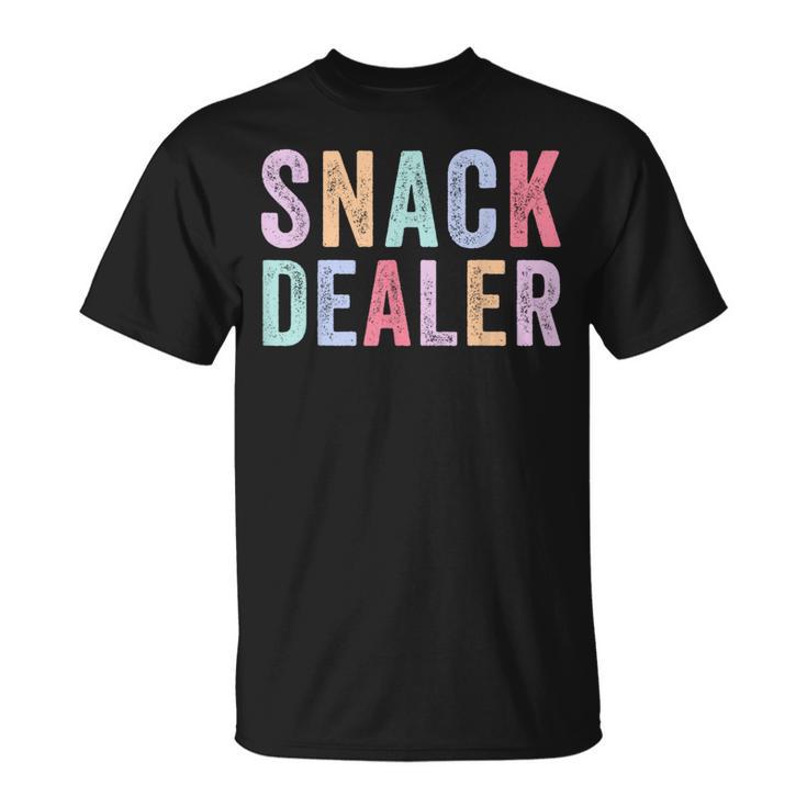 Snack Dealer Summer Camp Staff Daycare Worker Colorful T-Shirt