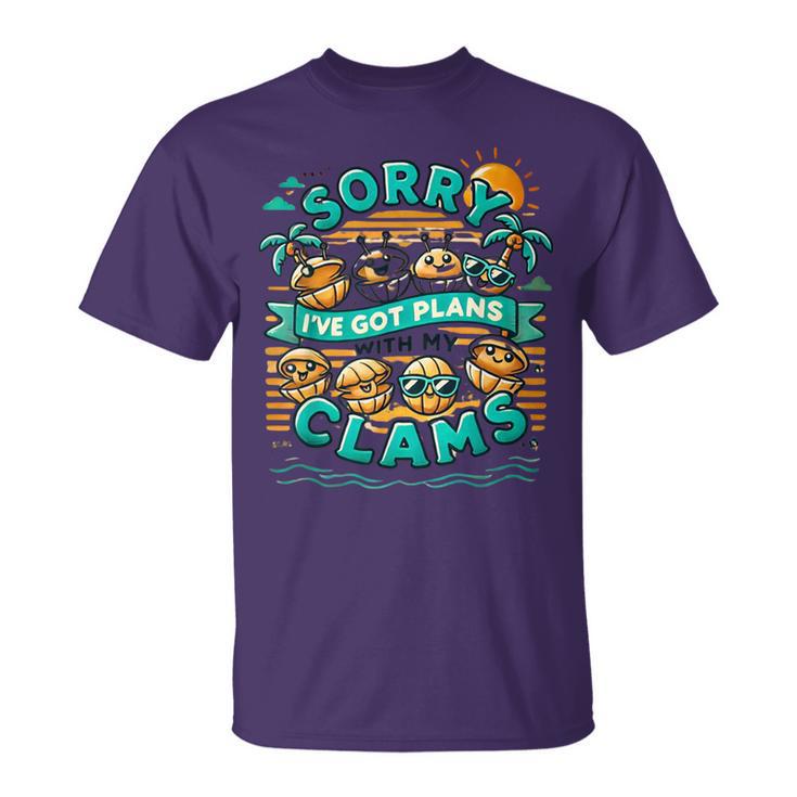 Sorry I've Got Plans With My Clams Clam T-Shirt