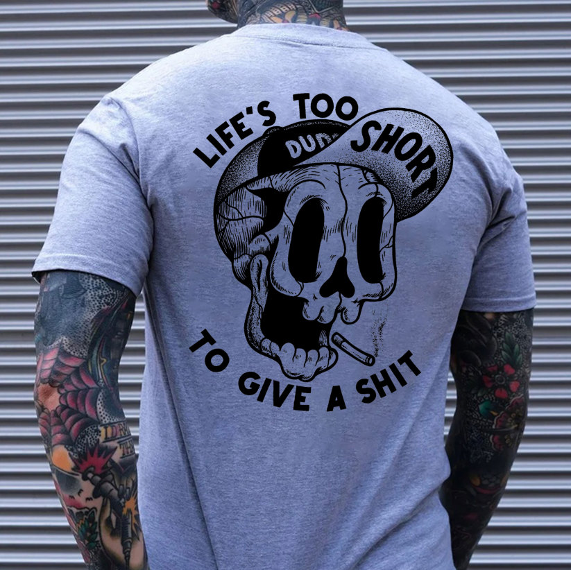 BAD DECISIONS GOOD STORIES GET A GRIP Sexy Lady With Flower Print Men's T-shirt