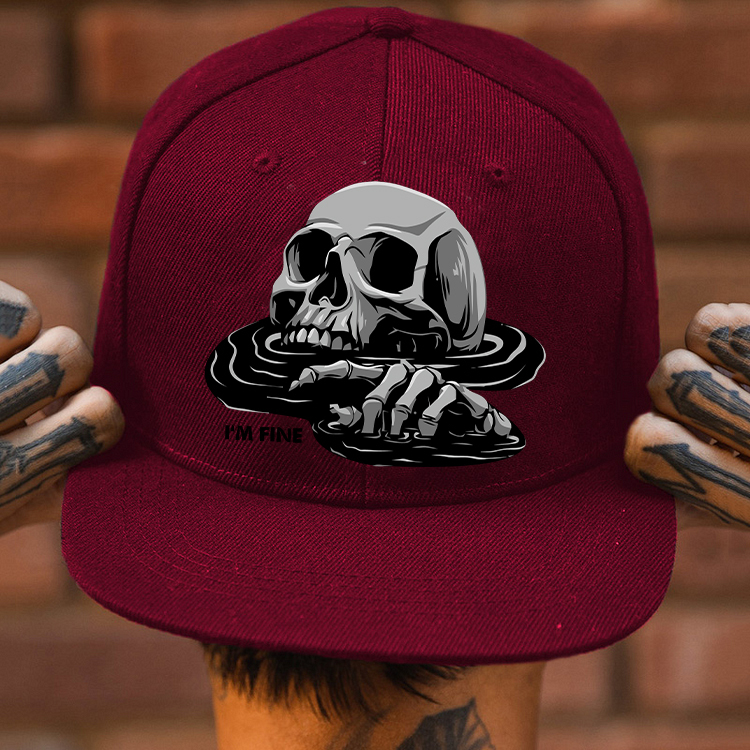 I'M BROKEN Black Fashion Cap