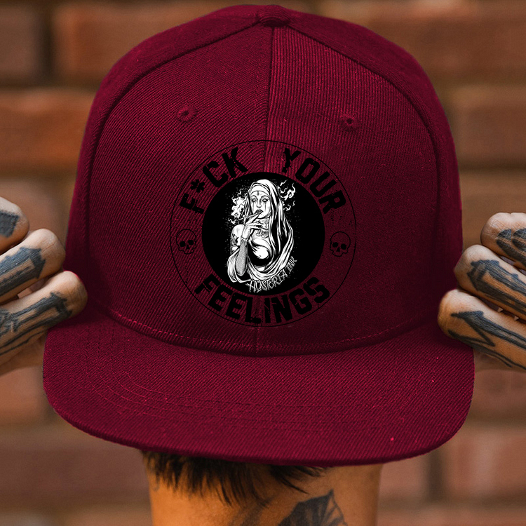 F*CK YOUR FEELINGS Smoking Nun Fashion Cap