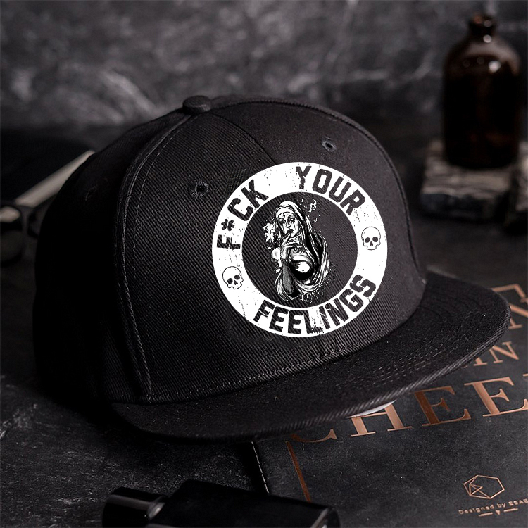 F*CK YOUR FEELINGS Smoking Nun Fashion Cap