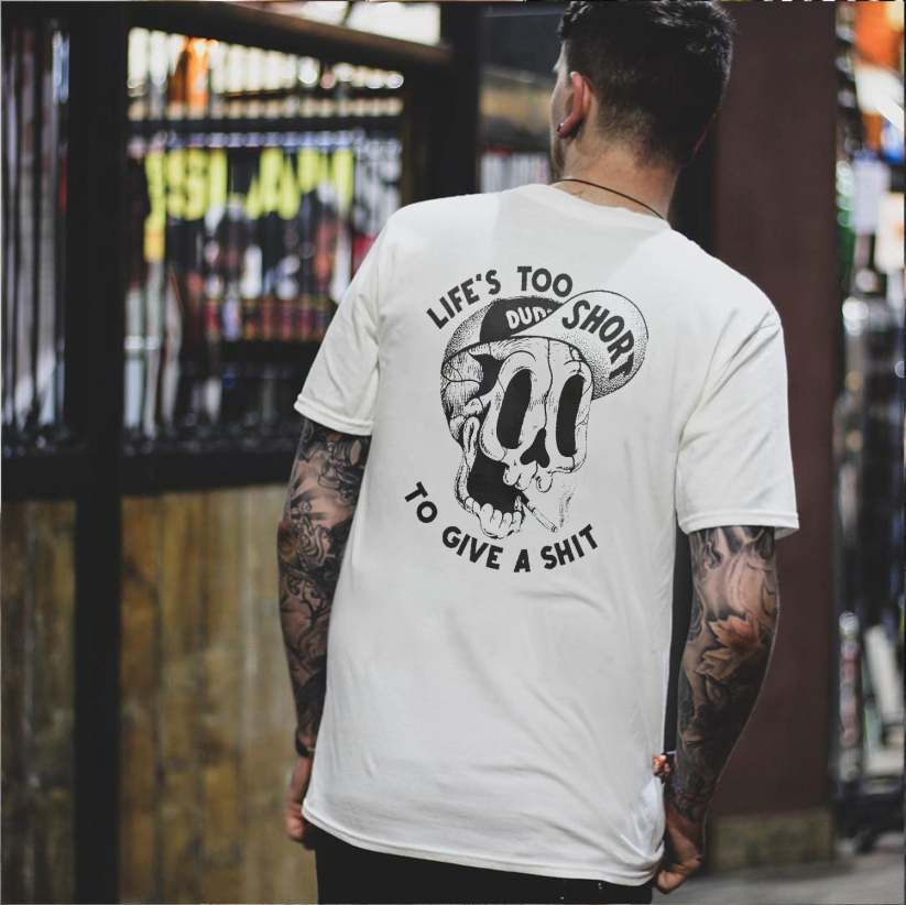 BAD DECISIONS GOOD STORIES GET A GRIP Sexy Lady With Flower Print Men's T-shirt