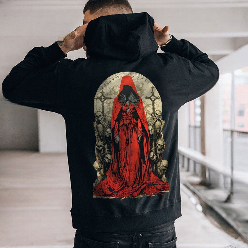 Death Witch Print Men's Hoodie