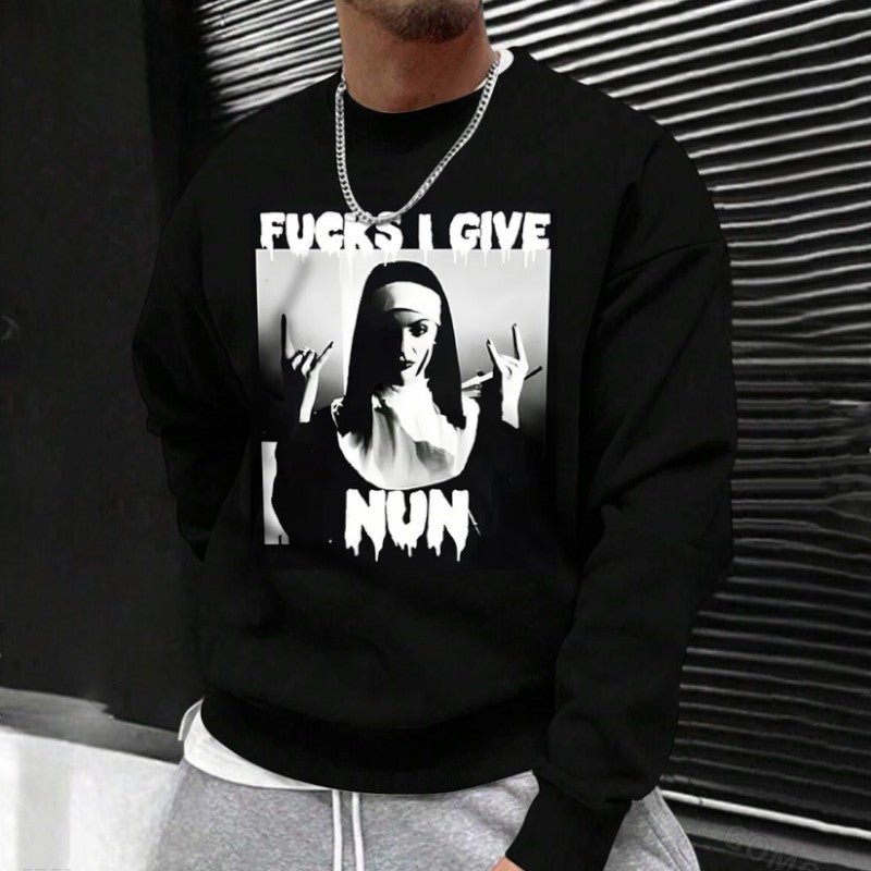 F*CKS I GIVE NUN Nun Print Men's Sweatshirt