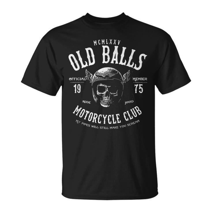 Vintage Motorcycle Birthday For 1975 Men's 50Th Birthday T-Shirt
